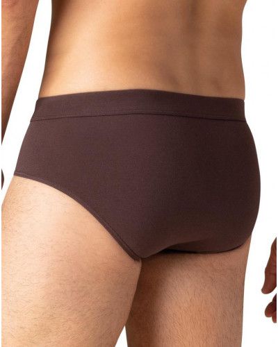 Lot de 2 slips en micro coton Eminence (Brun / Noir)