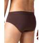 Pack of 2 Eminence micro cotton briefs (Brun / Black)
