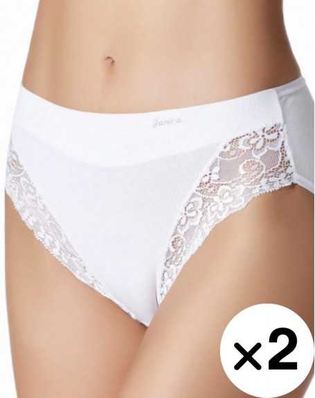 Pack of 2 chic panties Janira Esencial Lace