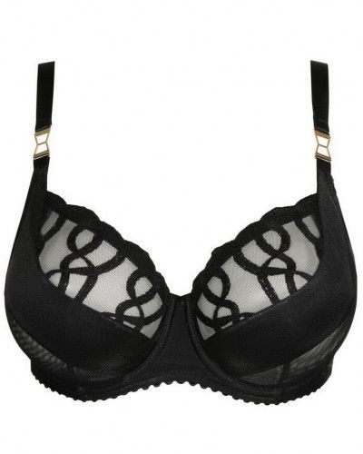 Sujetador balconet costura tulipán Prima Donna Vallarta (Negro)