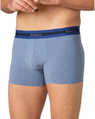 Lot de 3 boxers en coton biologique Eminence (Marine/bleu chiné/ciel)