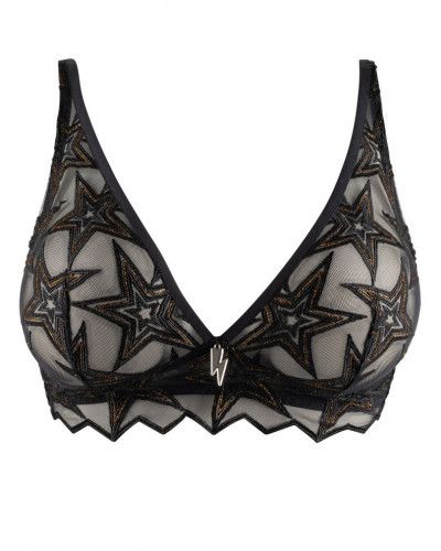 Soutien-gorge sans armature Louisa Bracq Superstar (Noir-Or)