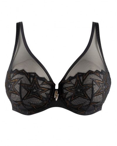 Full-cup bra Louisa Bracq Superstar (Noir-Or)