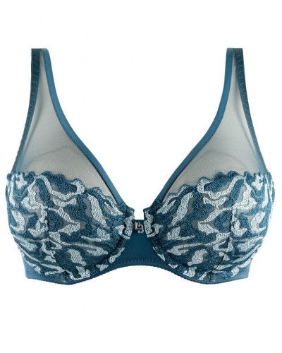 Soutien-gorge foulard Louisa Bracq Electric Waves (Neon Botanica)