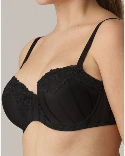 Sujetador balconette performado Prima Donna Twist Maldives (Negro)