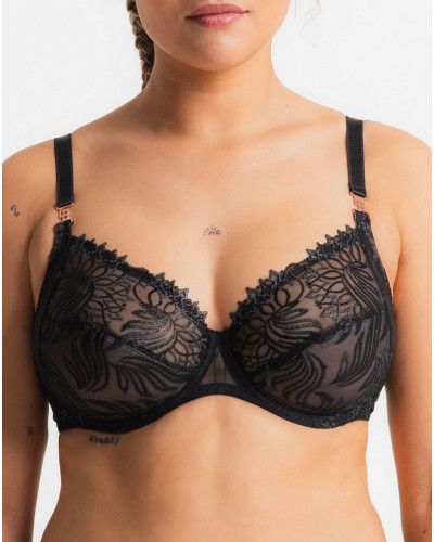 Sujetador con aros Louisa Bracq Swan (Negro)