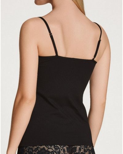 Top à fines bretelles Calida Natural Comfort Lace (Negro)