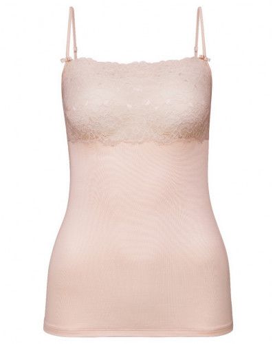 Top à fines bretelles Calida Sensual Secrets (Lace Parfait Pink)