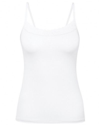 Top con tirantes Calida Natural Comfort Lace (Blanco)
