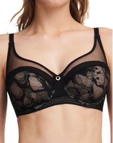 Underwired full cup bra Chantelle True Lace (Black)