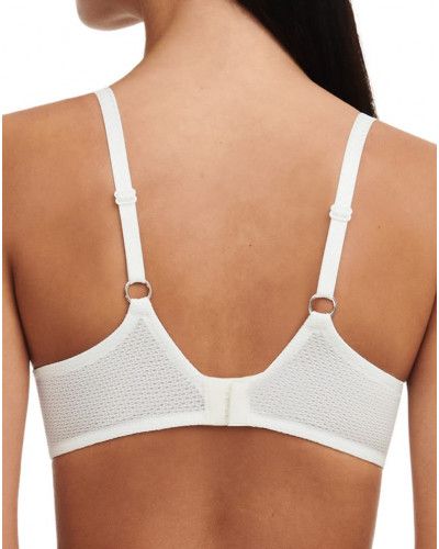 Soutien-gorge armatures enveloppant Chantelle Fleurs (Milk/Noir)