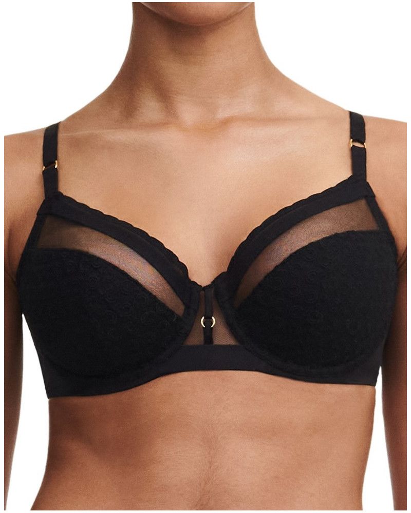 Sujetador con aros Chantelle Monogram (Negro)