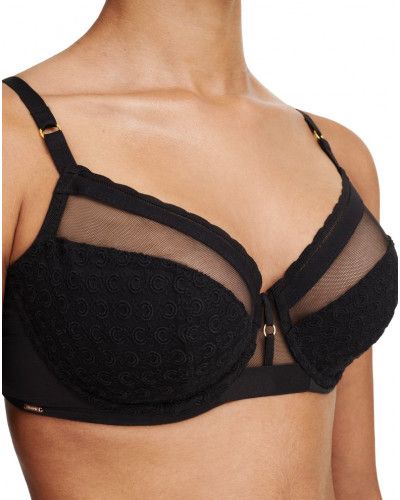 Sujetador con aros Chantelle Monogram (Negro)