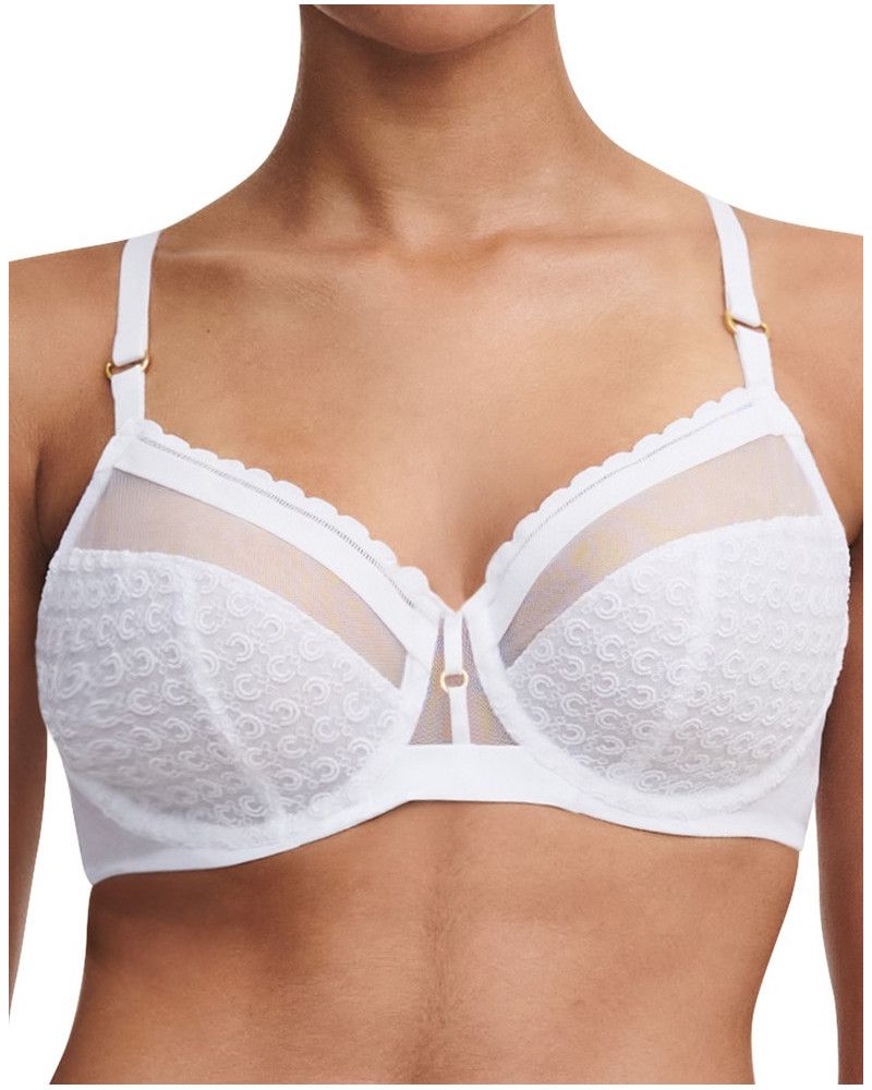 Soutien-gorge armature enveloppant Chantelle Monogram (Blanc)