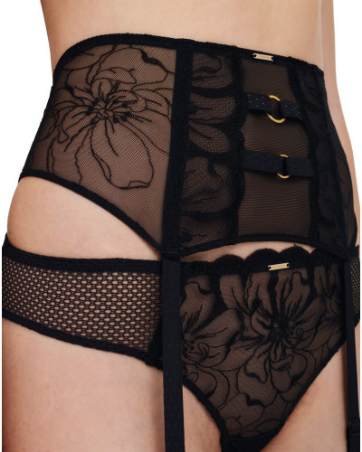 Serre-taille Chantelle Fleurs (Noir)