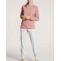 Pyjama long à bande élastique Calida Sweet Dreams 100% coton interlock (Rose bud)