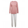 Long pyjamas with elastic band Calida Sweet Dreams 100% cotton interlock (Rose bud)