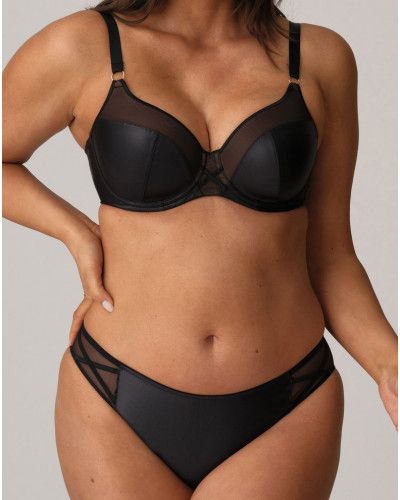 Slip brésilien Prima Donna Twist Zipolite (Noir)
