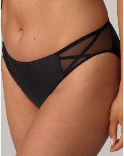 Slip brésilien Prima Donna Twist Zipolite (Noir)