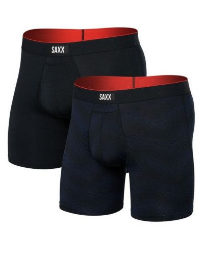 Set of 2 boxers Saxx Sport Mesh (Chevron/Black)