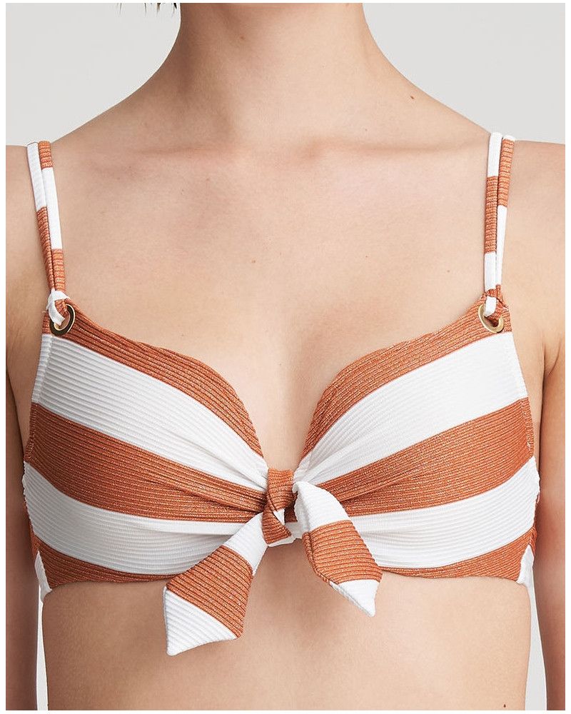 Padded bath bra heart-shape Marie Jo Bain Fernanda (Summer copper)