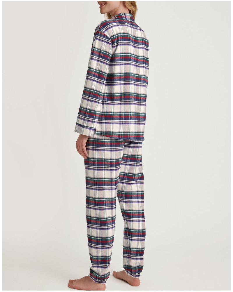 Pyjamas long sleeve Calida Holiday Dreams 100% Cotton (Charm Cream)