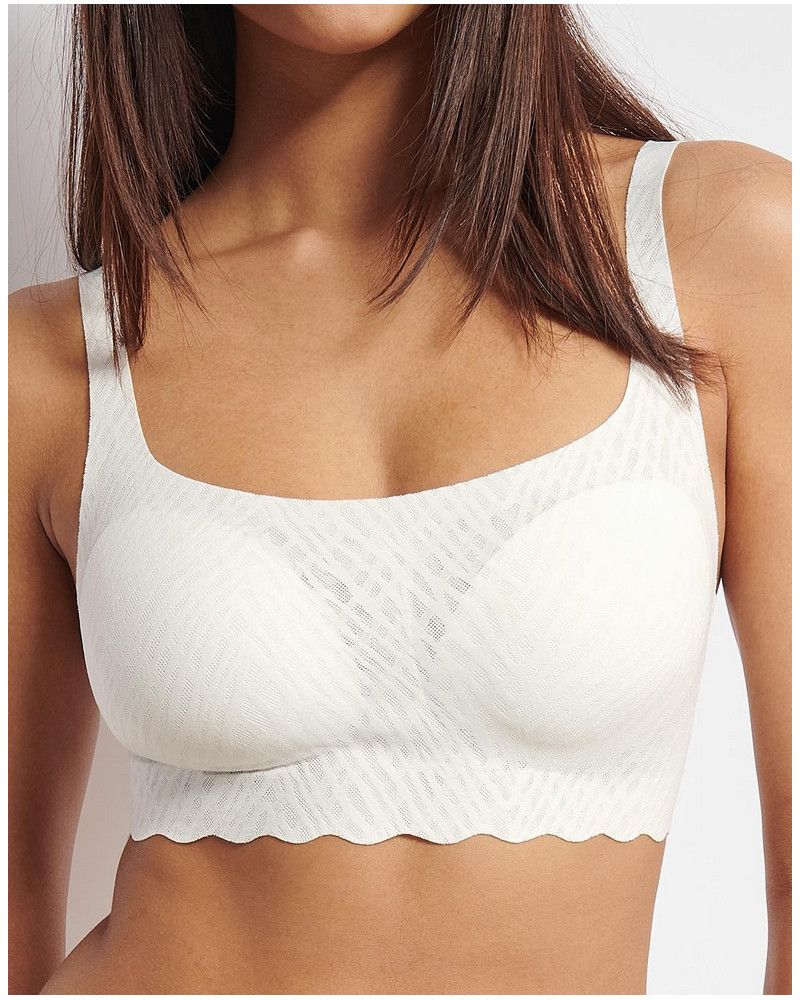 Top bralette Sloggi Zero Feel Bliss (Silk White)