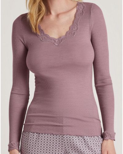 Top mangas largas Calida richesse lace (Elderberry)