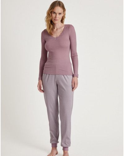 Long sleeves top Calida richesse lace (Elderberry)