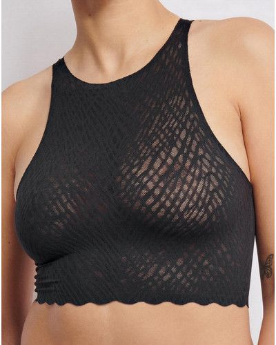 Top corto Sloggi Zero Feel Bliss (Negro)