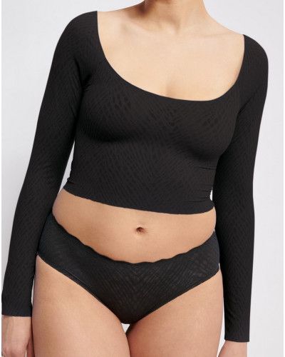 Top manches longues Sloggi Zero Feel Bliss (Noir)