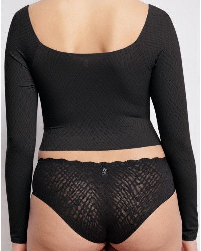 Top manches longues Sloggi Zero Feel Bliss (Noir)