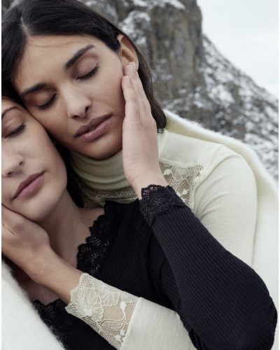 Sweater turtleneck Calida Silky Wool Glam (Black)