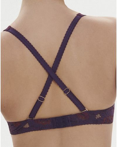 Triangle bra with underwiring Simone Pérèle Festive (Violet Euphoria)