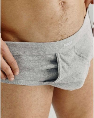 Open Brief 100% Cotton Impetus Pure Cotton (Gris)
