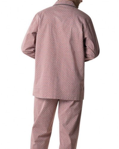 Pijama largo de 100% algodón Eminence (Imprimé losanges terracota)