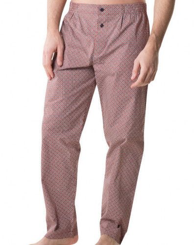 Pyjama long 100% Coton Eminence (Imprimé losanges terracota)