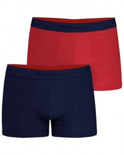 Set of 2 boxers Eminence Business (Marine/Rouge)