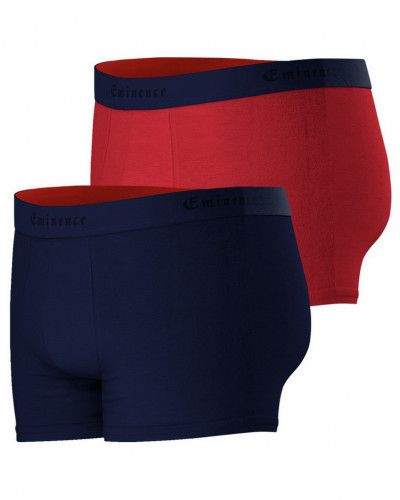 Lot de 2 boxers Eminence Business (Marine/Rouge)