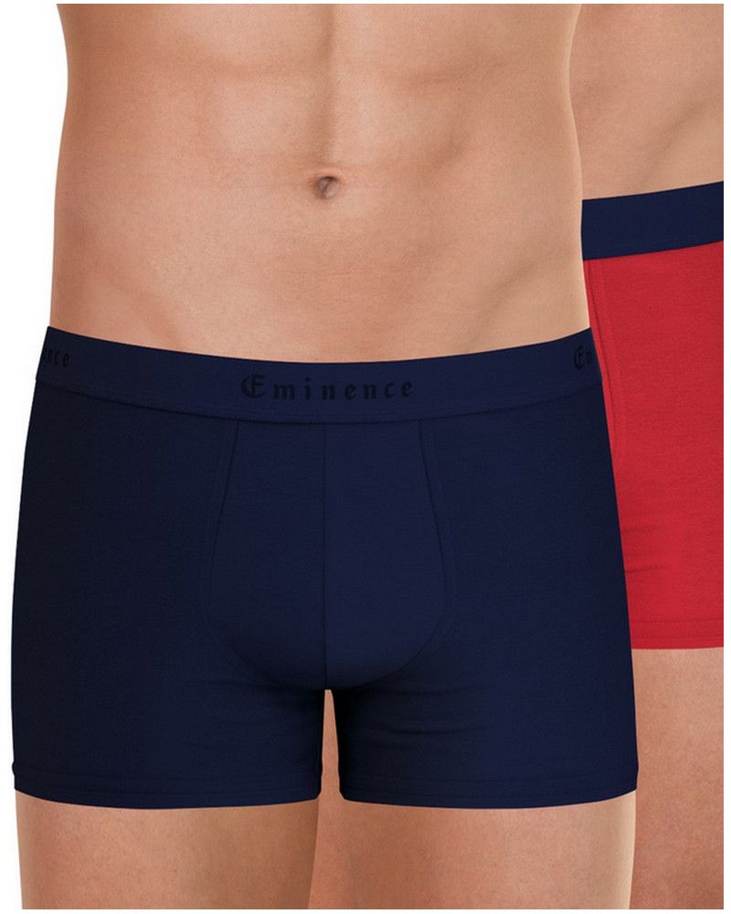 Juego de 2 boxers Eminence Business (Marine/Rouge)