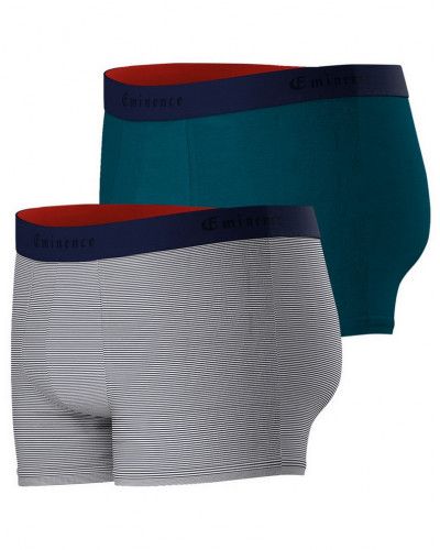 Lot de 2 boxers Eminence Business (Marinière/Bleu cobalt)