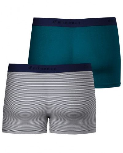Lot de 2 boxers Eminence Business (Marinière/Bleu cobalt)