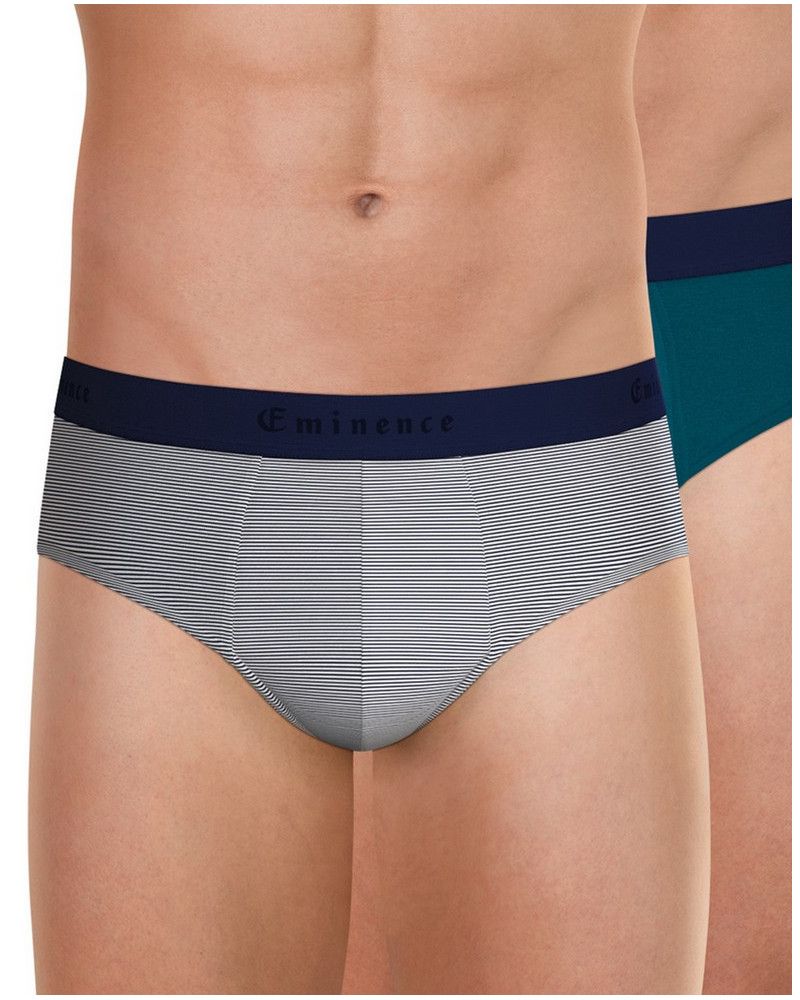 Set of 2 Eminence briefs made in France (Marinière/bleu cobalt)