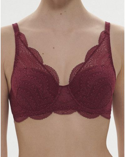 Soutien-gorge triangle spacer Simone Pérèle Karma (Rouge Spinelle)
