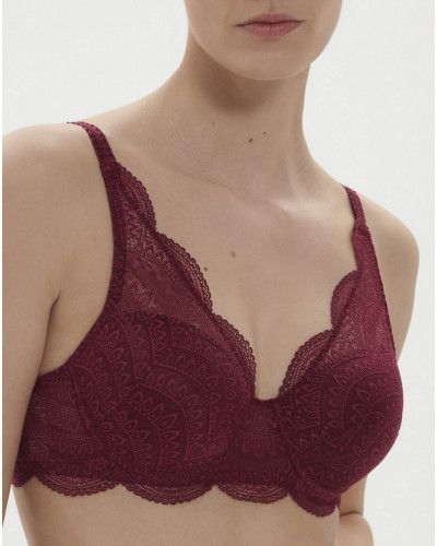 Sujetador triángulo spacer Simone Pérèle Karma (Rouge Spinelle)