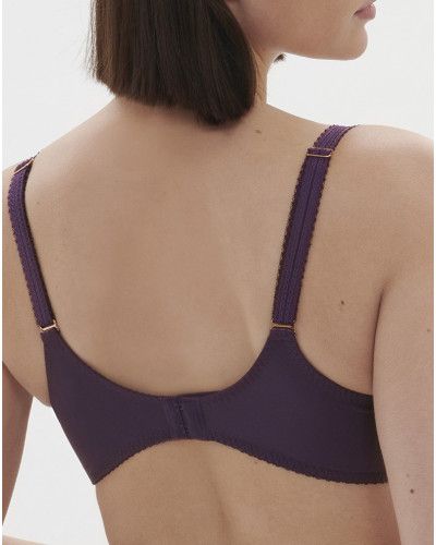 Square neckline bra Simone Pérèle Festive (Violet Euphoria)