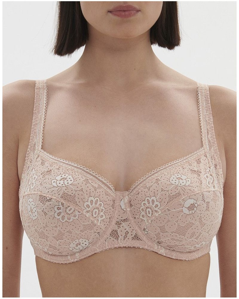 Square neckline bra Simone Pérèle Festive (Rose Ballet)
