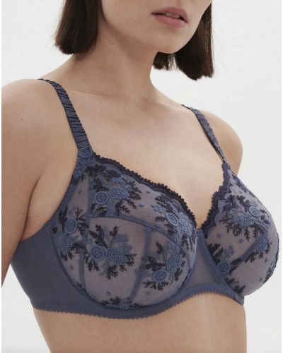 Sujetador con aros Simone Pérèle Intrigue (Bleu Cendre)