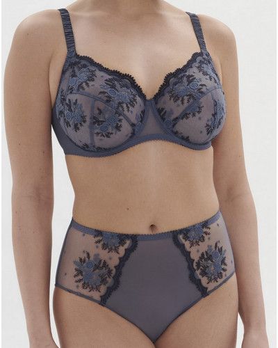 Underwired bra Simone Pérèle Intrigue (Bleu Cendre)