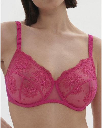 Sujetador con aros entrelazados Simone Pérèle Intrigue (Rose Disco)